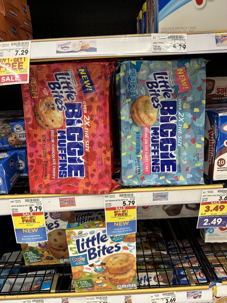 little bites biggie muffins kroger shelf image