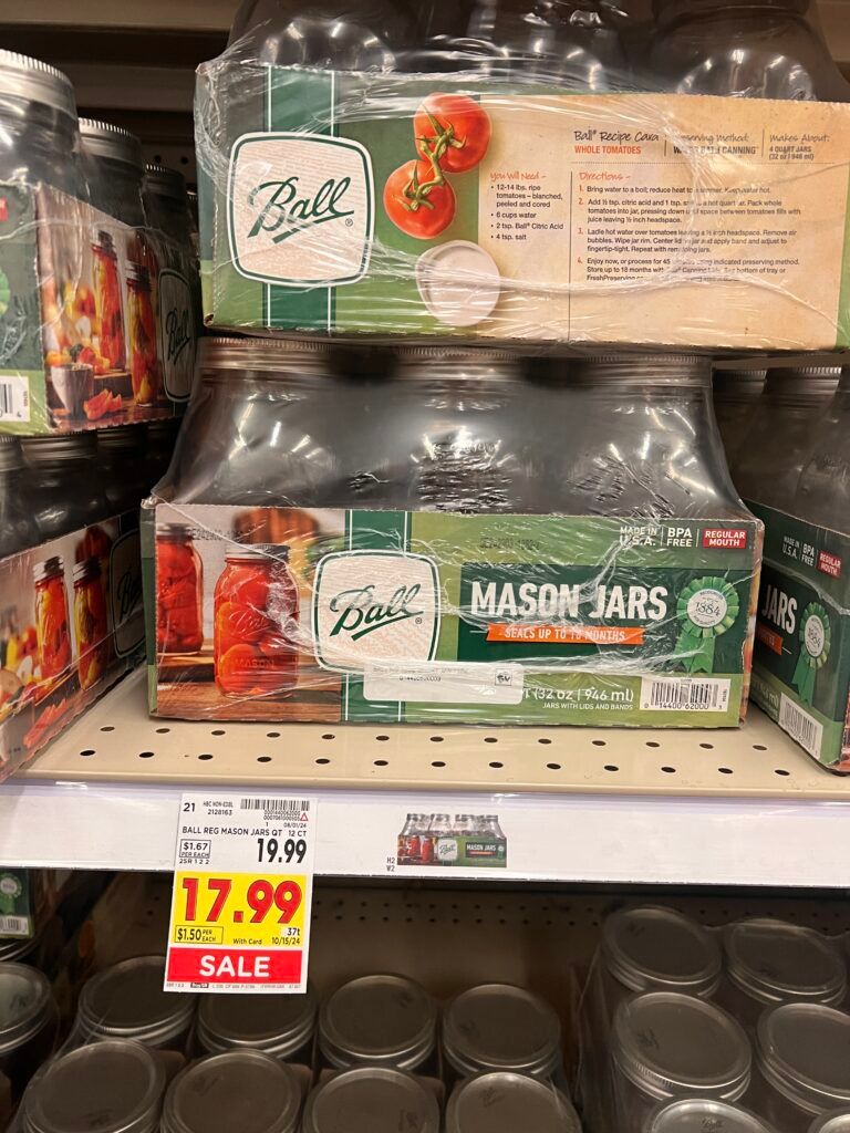 Ball Jars Kroger Shelf Image