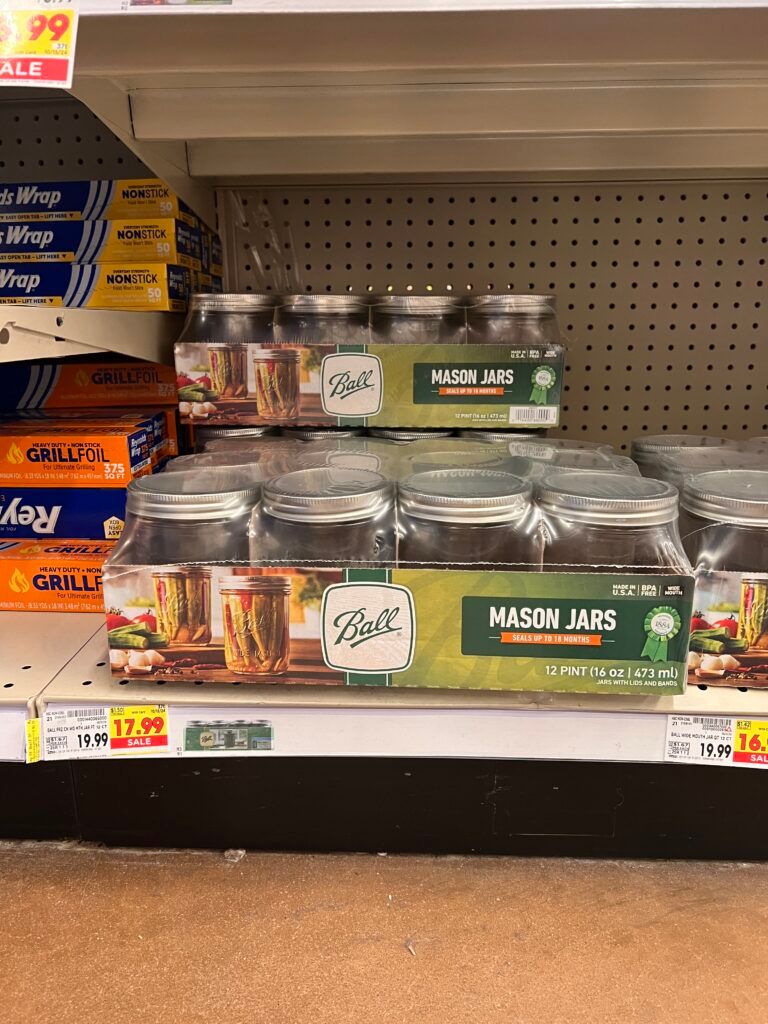 Ball Jars Kroger Shelf Image