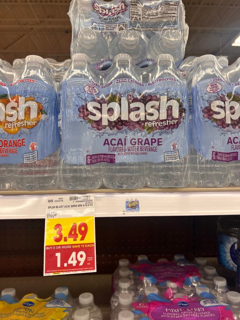 Nestle Splash Water Kroger Shelf Image