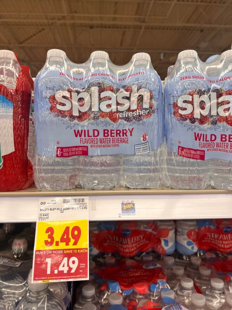 Nestle Splash Water Kroger Shelf Image