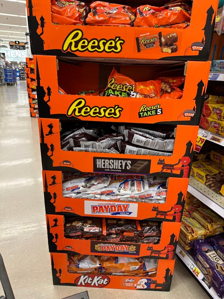 halloween candy Kroger shelf image