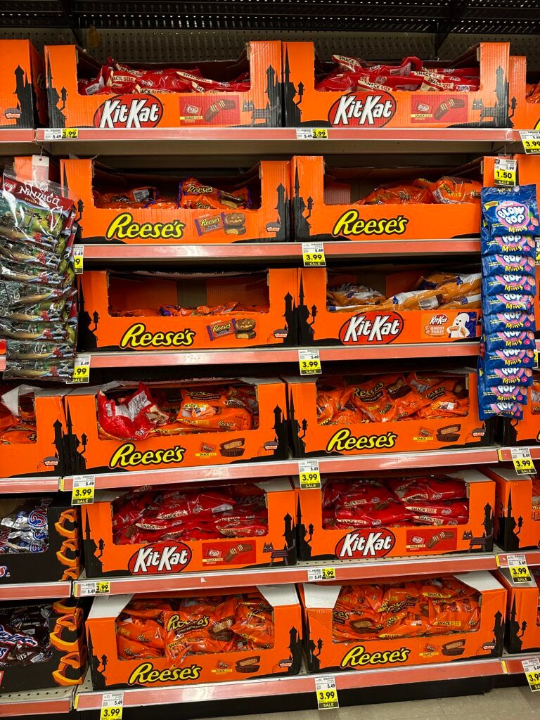 halloween candy Kroger shelf image