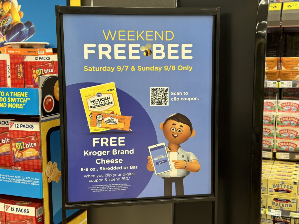 weekend free bee kroger