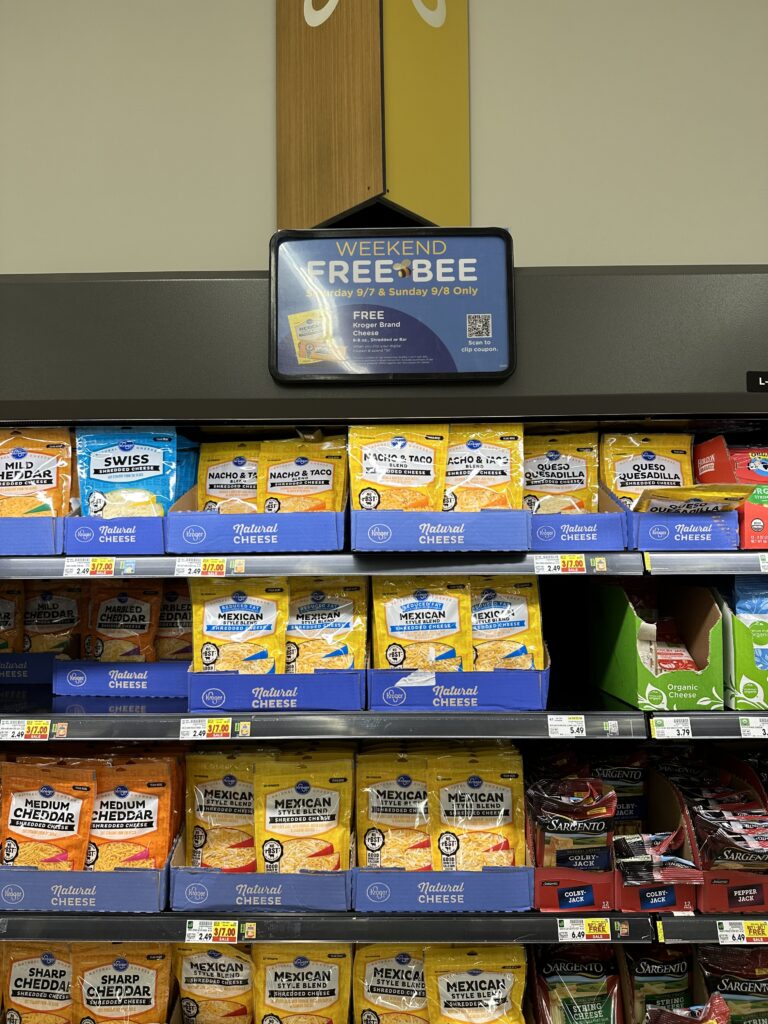 Kroger Cheese Shelf Image