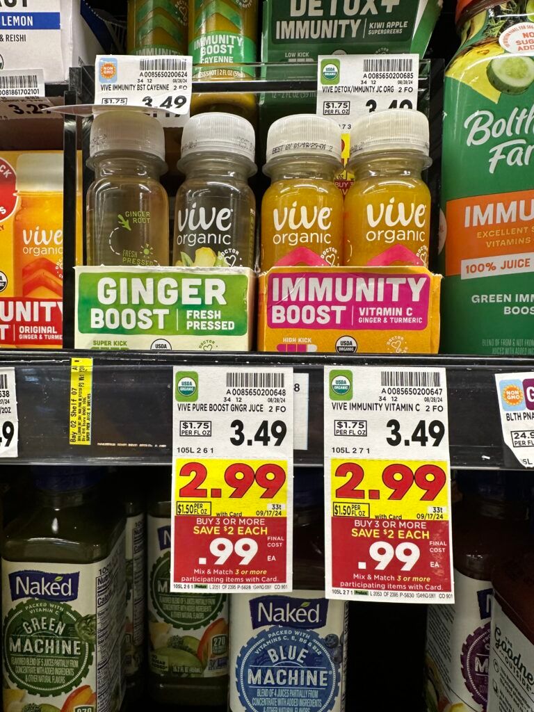 Vive Organic Shots Kroger Shelf Image