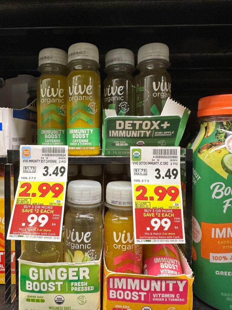 Vive Organic Shots Kroger Shelf Image