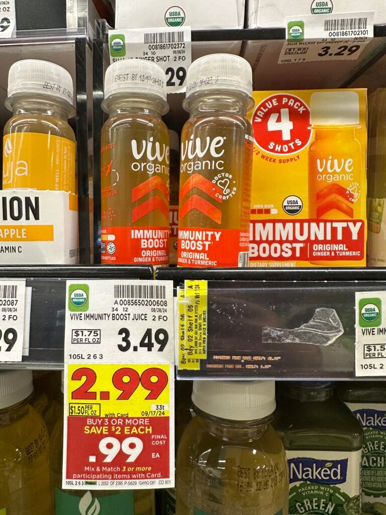 Vive Organic Shots Kroger Shelf Image