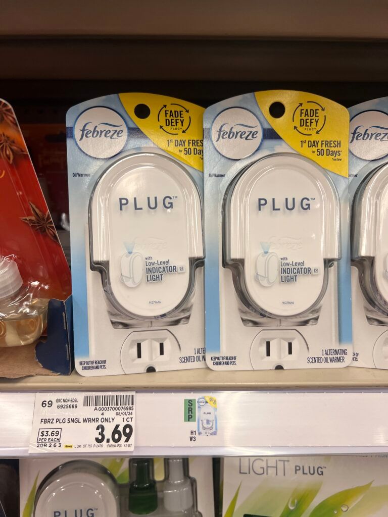 febreze plug warmer kroger shelf image