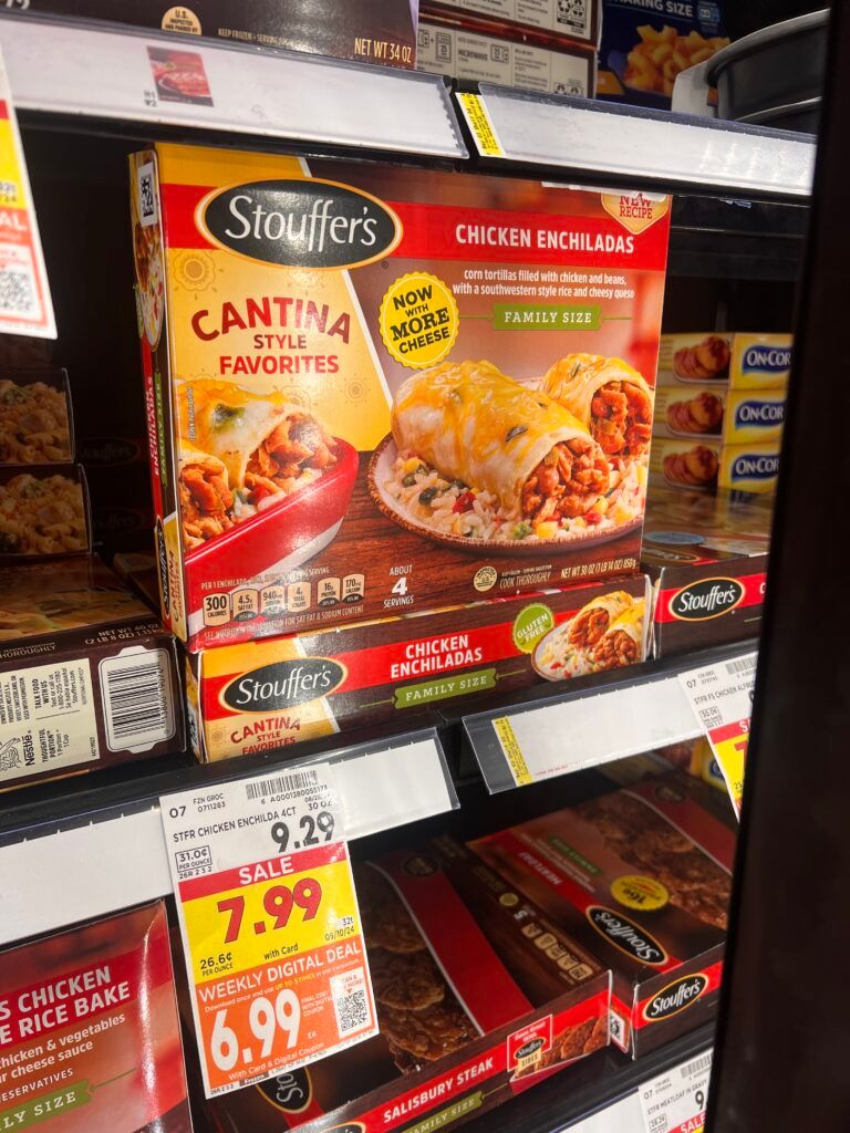 Stouffer's Entrees Kroger Shelf Image