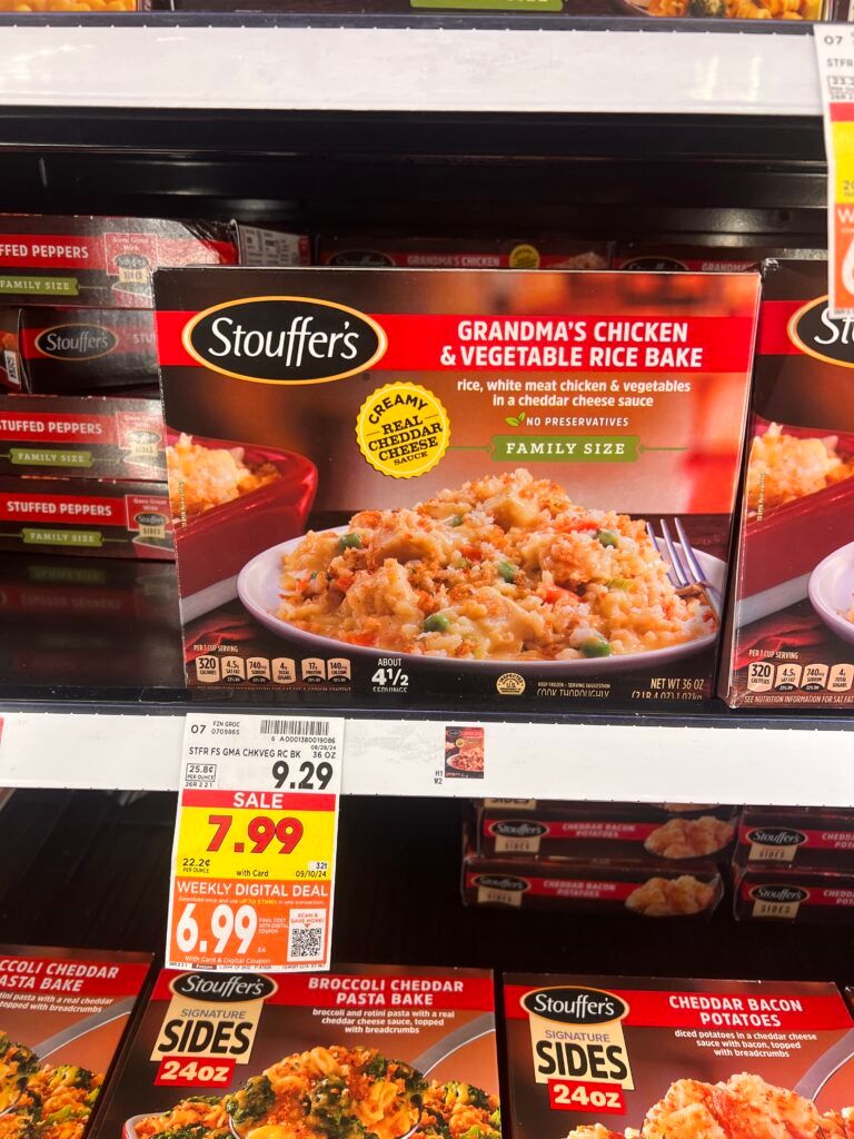 Stouffer's Entrees Kroger Shelf Image