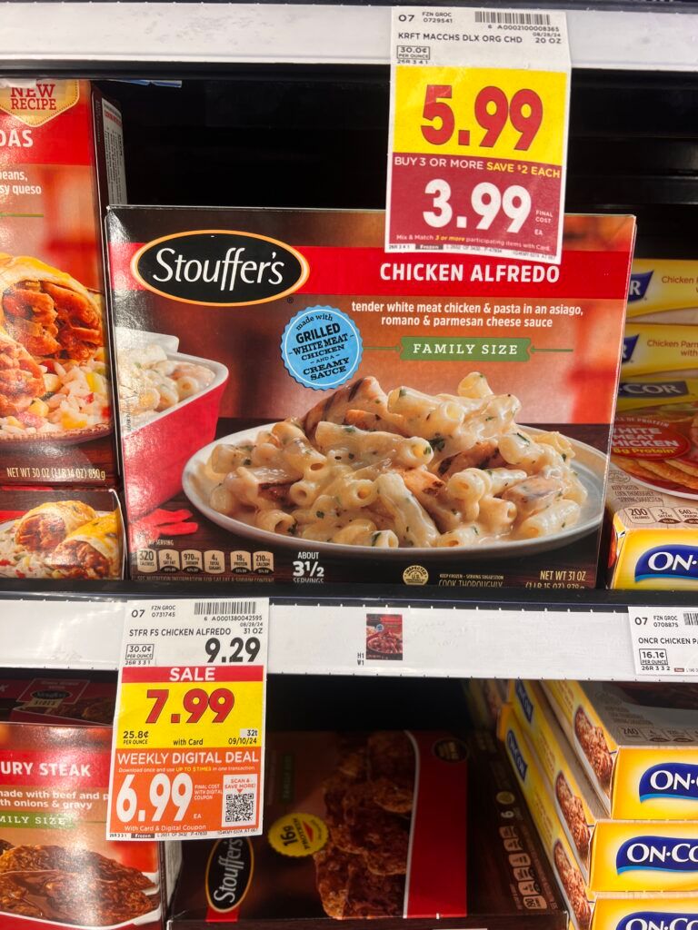 Stouffer's Entrees Kroger Shelf Image