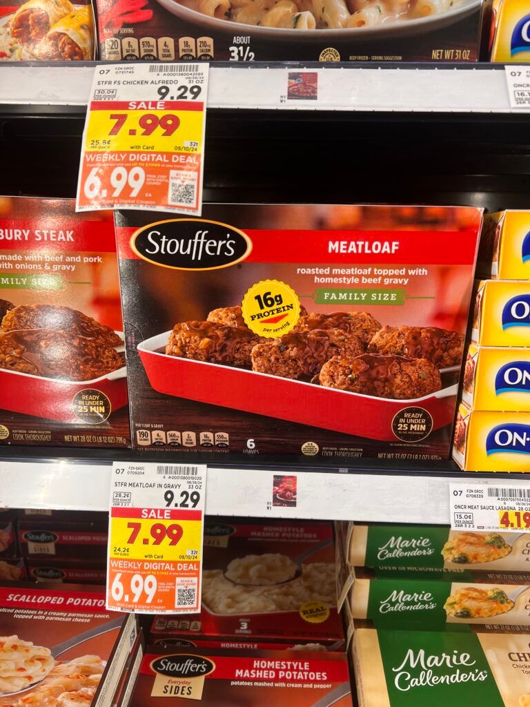 Stouffer's Entrees Kroger Shelf Image