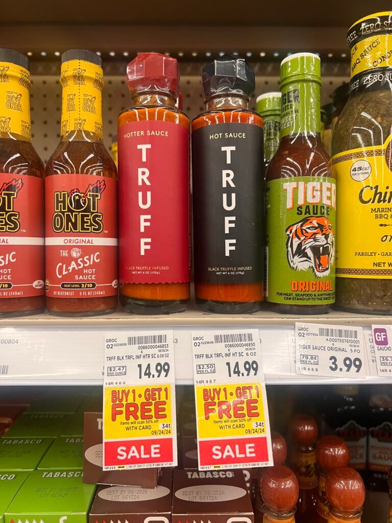 truff hot sauce kroger shelf image