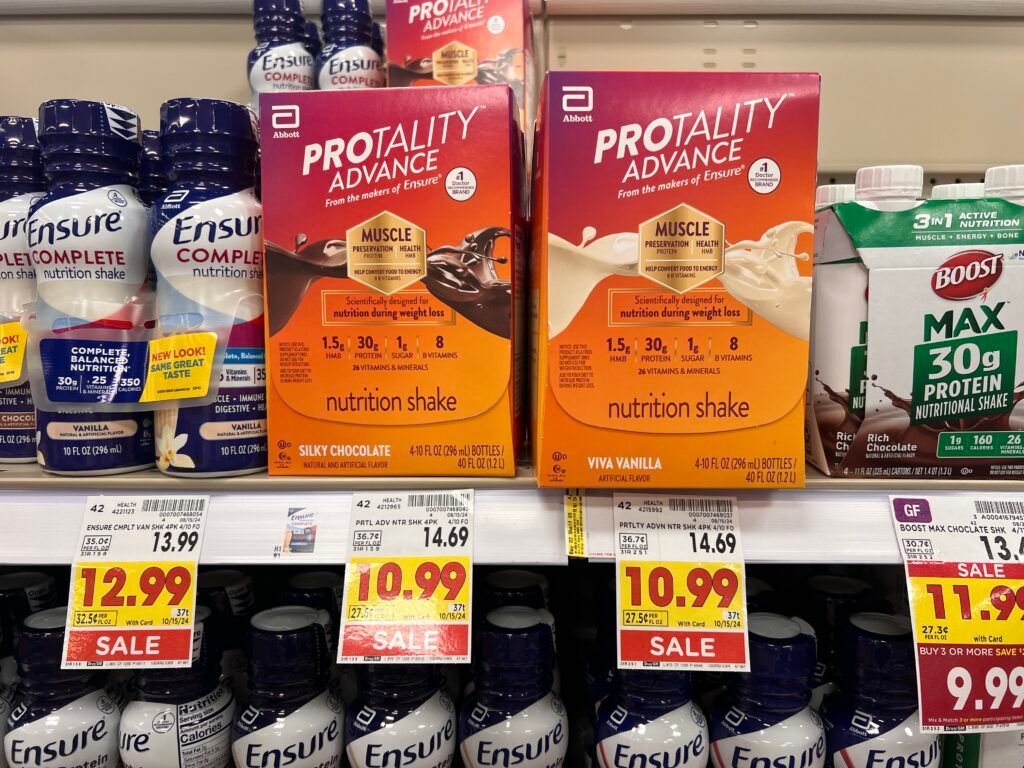 protality shakes kroger shelf image