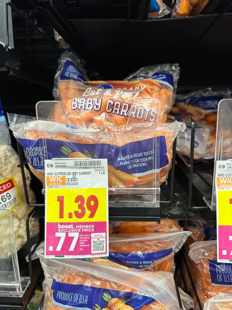 Kroger Baby Carrots Shelf Image