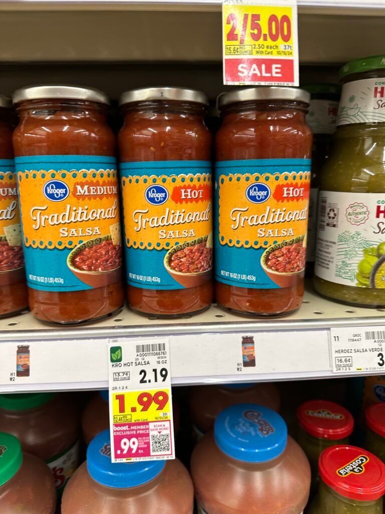 Kroger Salsa Shelf Image