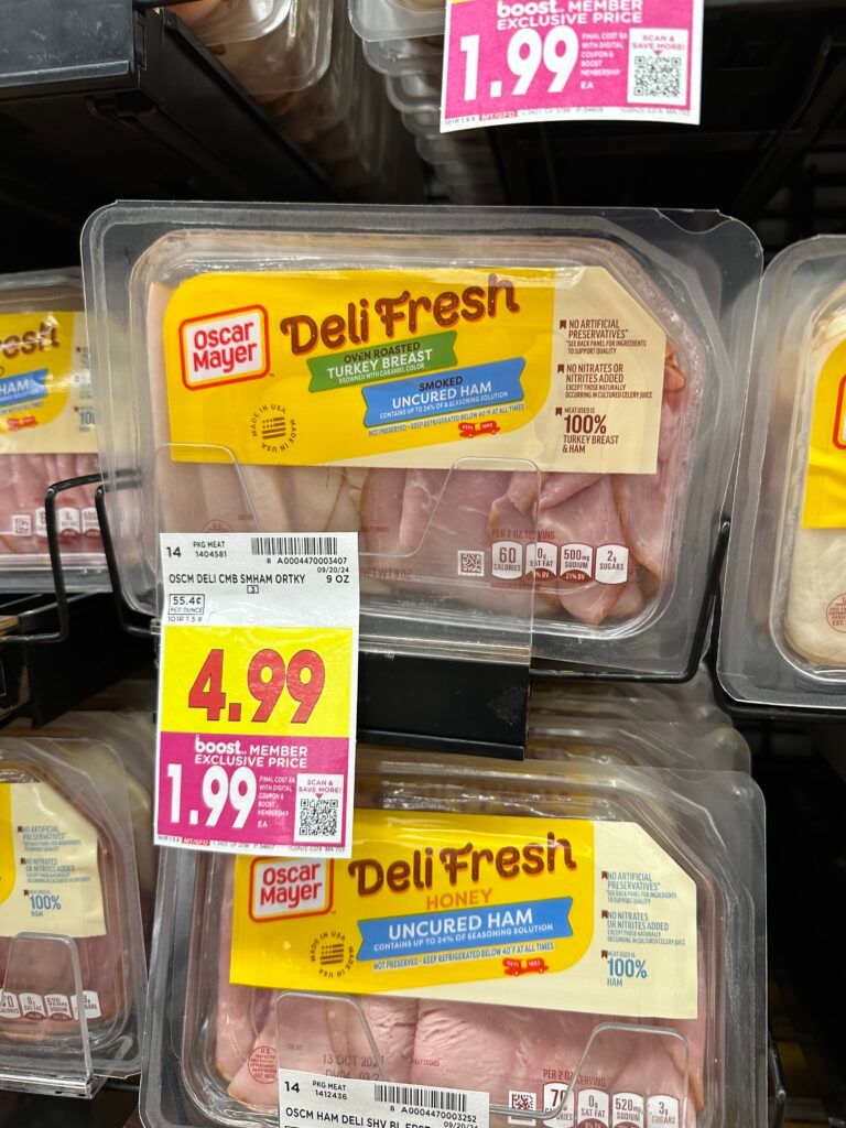 Oscar Mayer Deli Fresh Lunch Meat Kroger Shelf Image