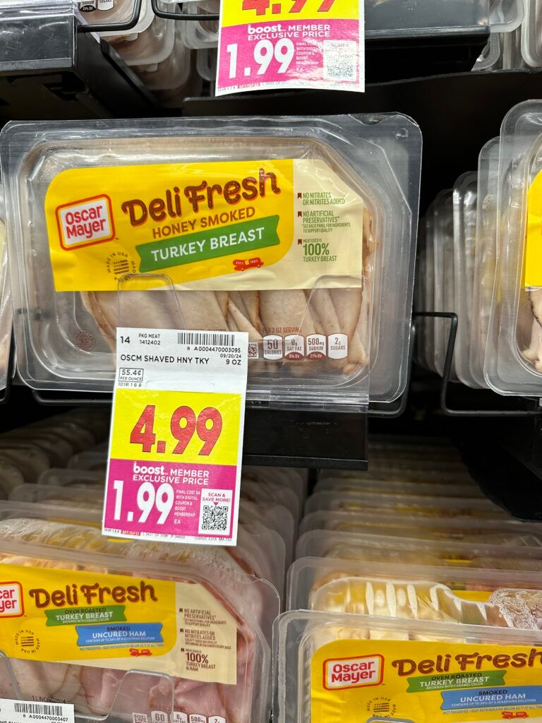 Oscar Mayer Deli Fresh Lunch Meat Kroger Shelf Image