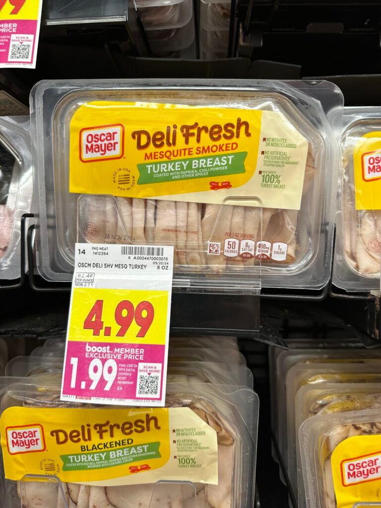 Oscar Mayer Deli Fresh Lunch Meat Kroger Shelf Image