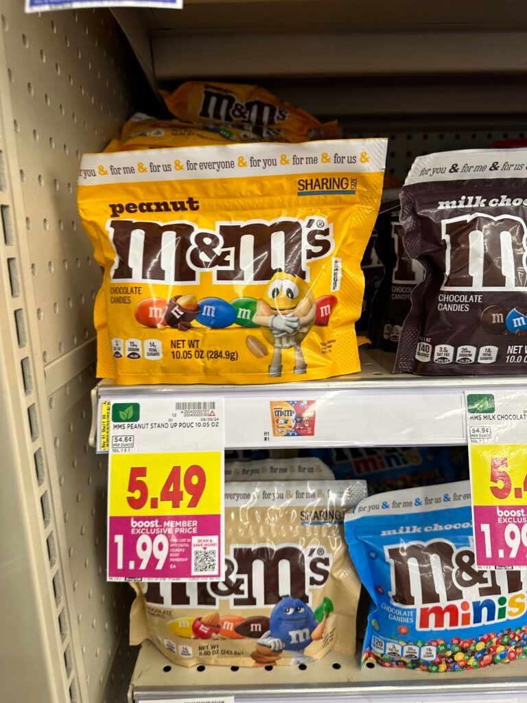 M&M's Sharing Size Kroger Shelf Image