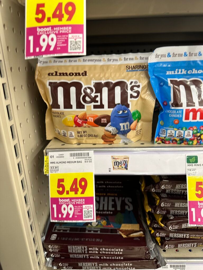 M&M's Sharing Size Kroger Shelf Image