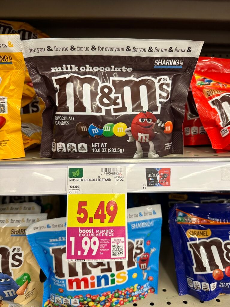 M&M's Sharing Size Kroger Shelf Image