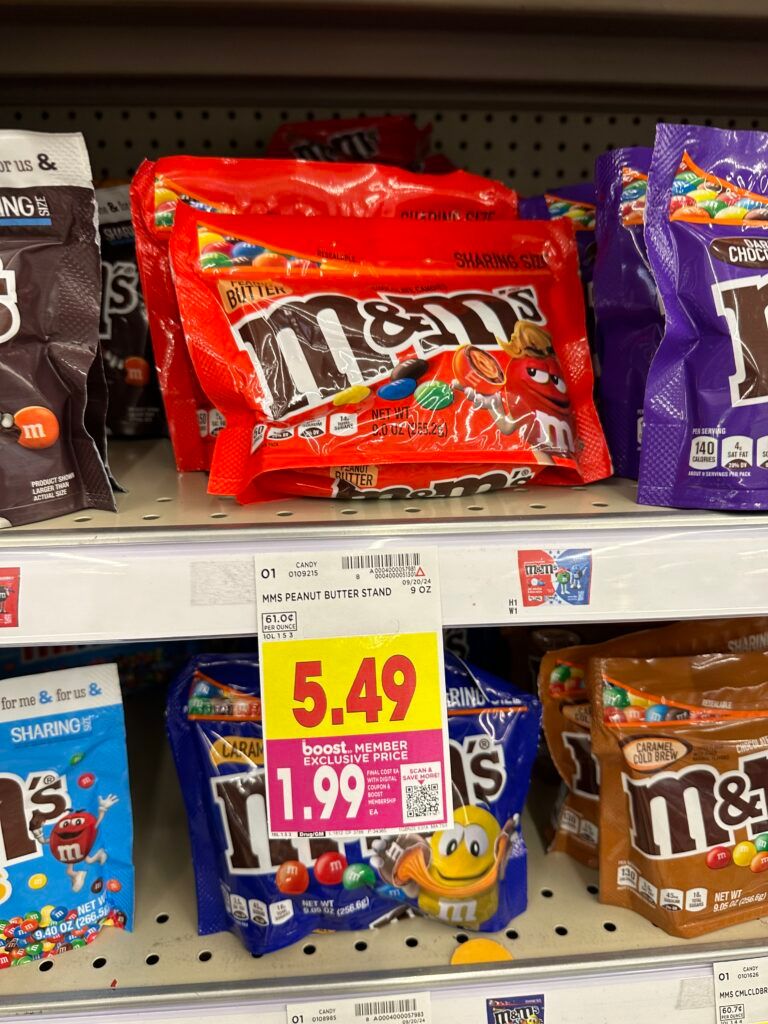 M&M's Sharing Size Kroger Shelf Image