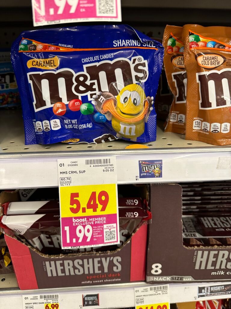 M&M's Sharing Size Kroger Shelf Image