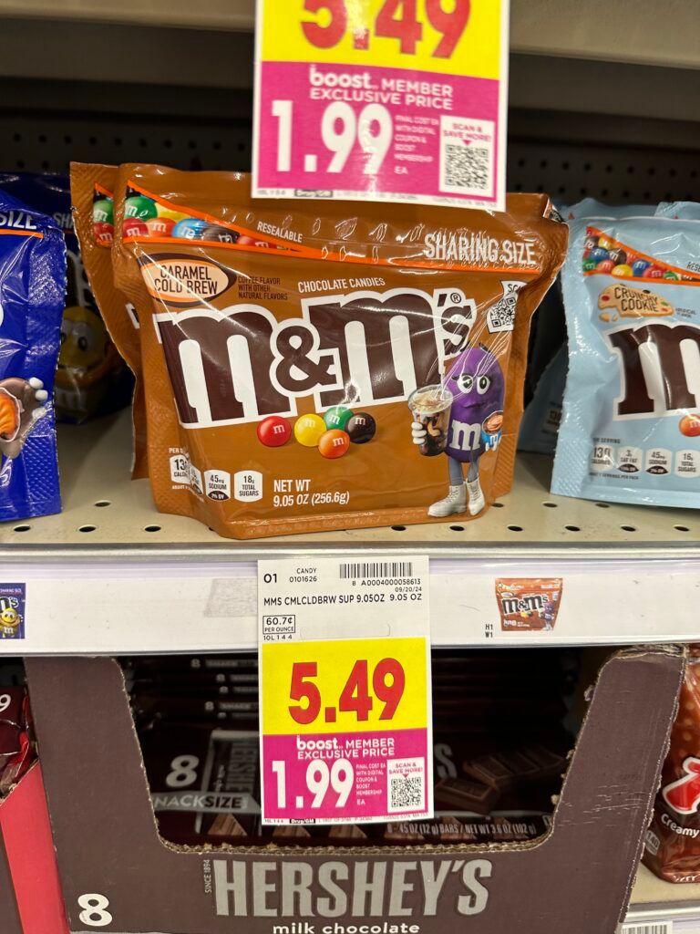 M&M's Sharing Size Kroger Shelf Image