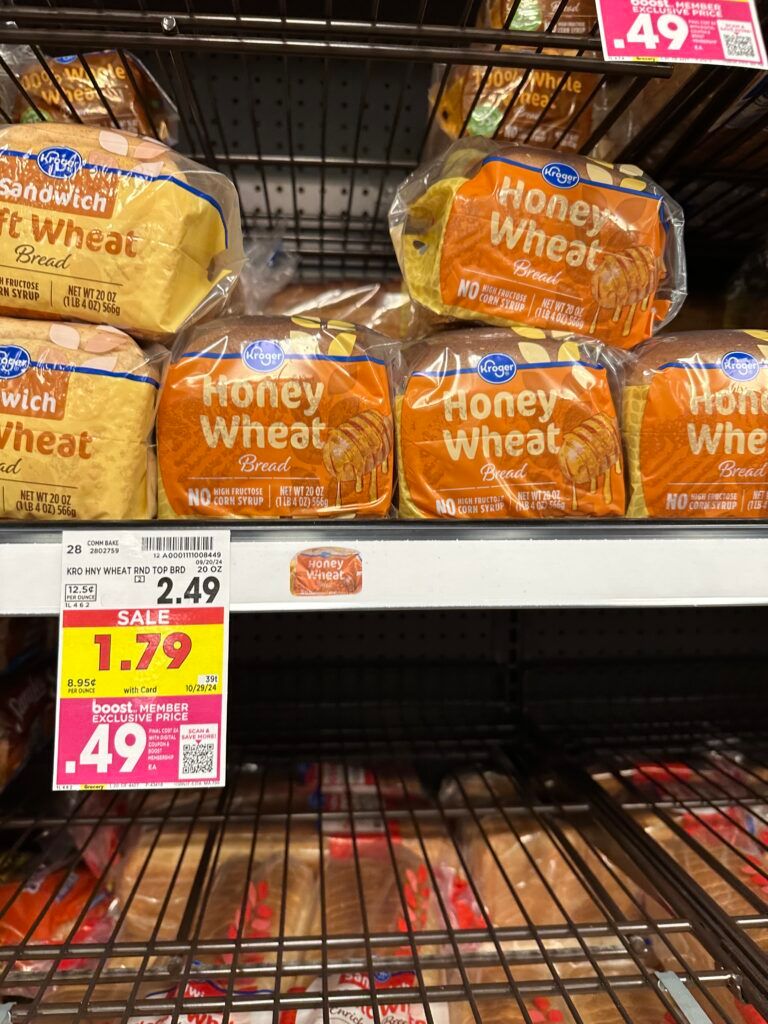 Kroger Bread shelf image