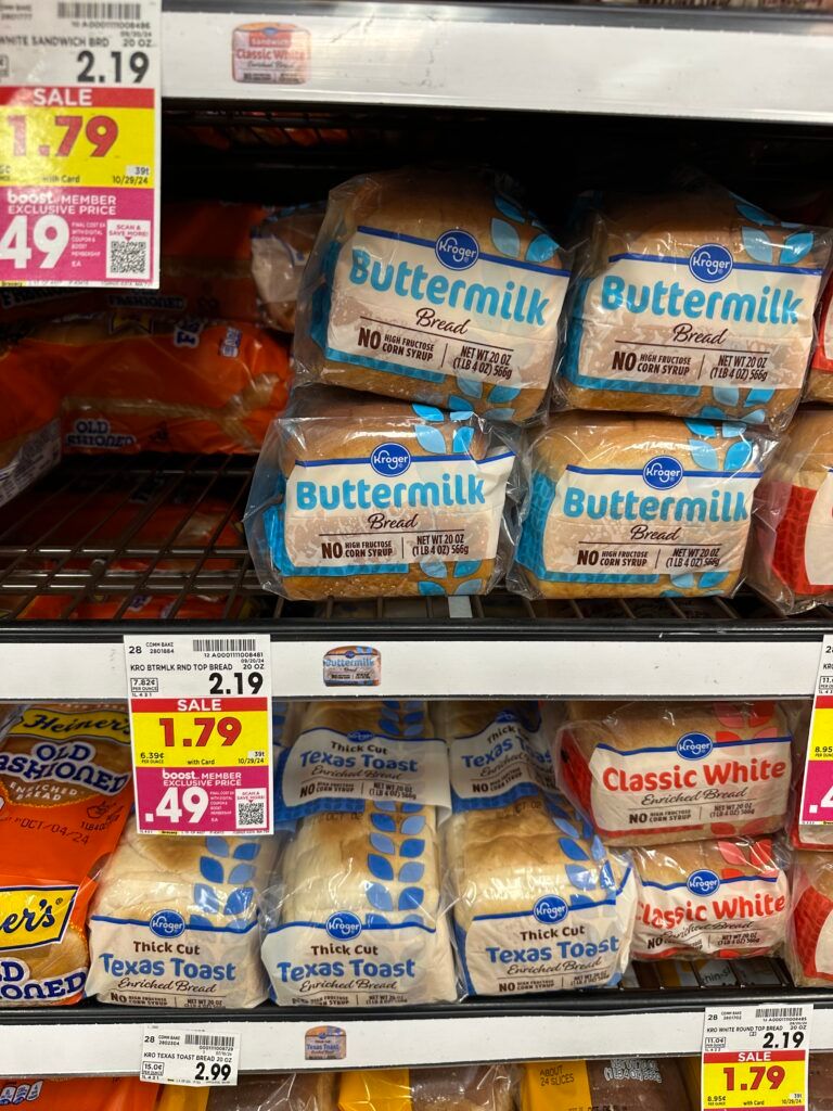 Kroger Bread shelf image