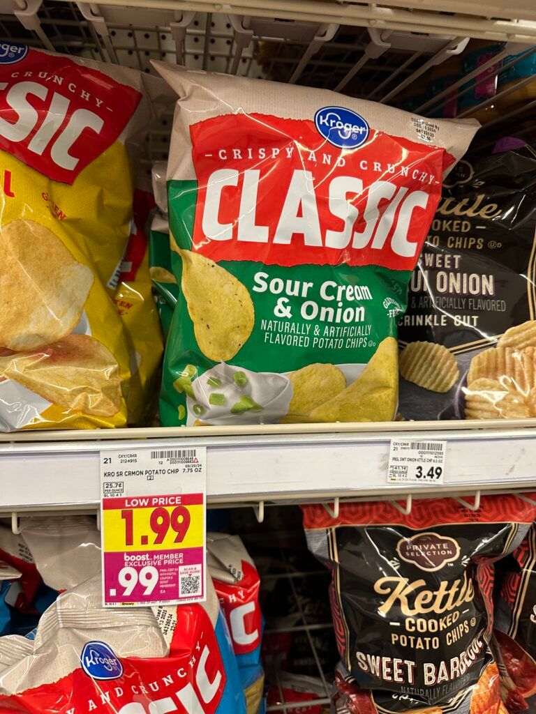 Kroger Potato Chips Shelf Image