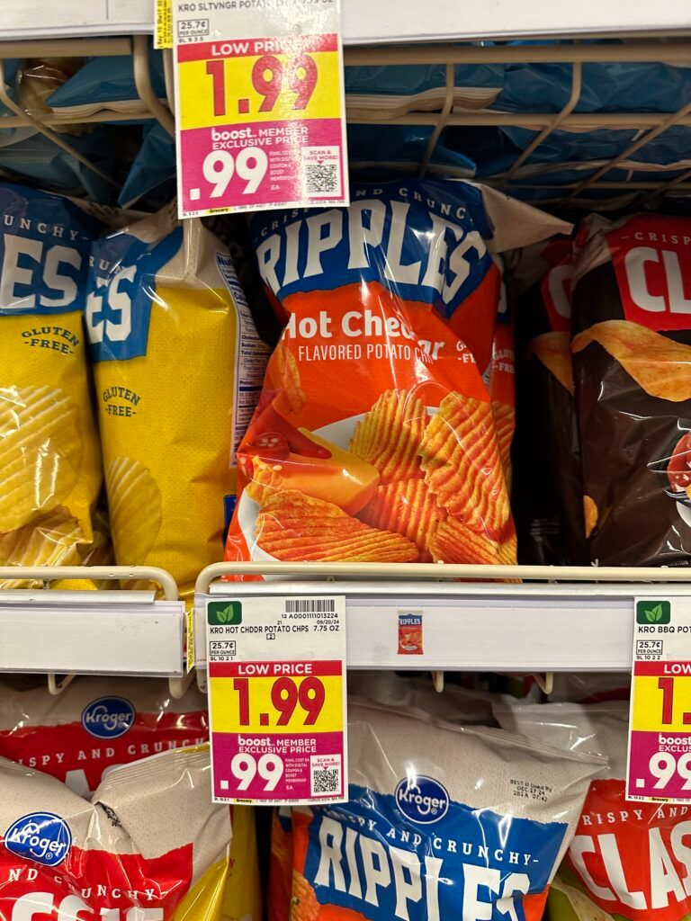 Kroger Potato Chips Shelf Image