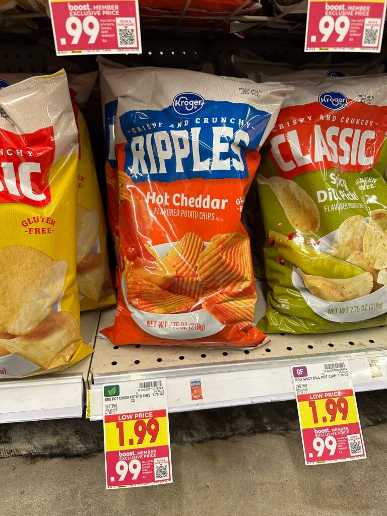 Kroger Potato Chips Shelf Image