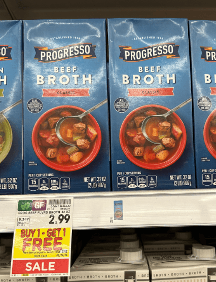 Progresso Broth Kroger Shelf Image