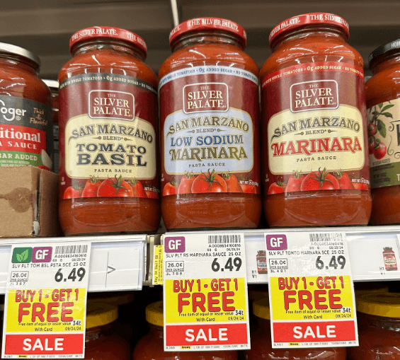 Silver Palate Pasta Sauce Kroger Shelf Image