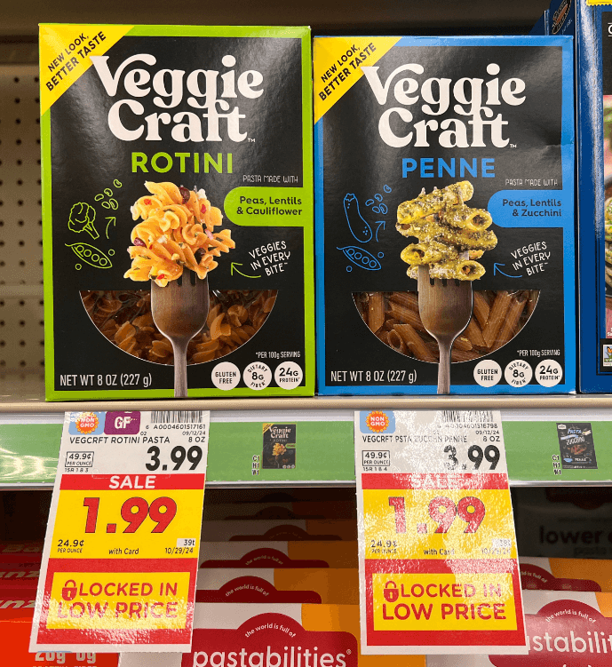 Veggie Craft Pasta Kroger Shelf Image