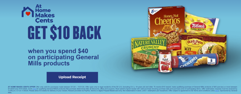 at home make sense General Mills Rebate Kroger