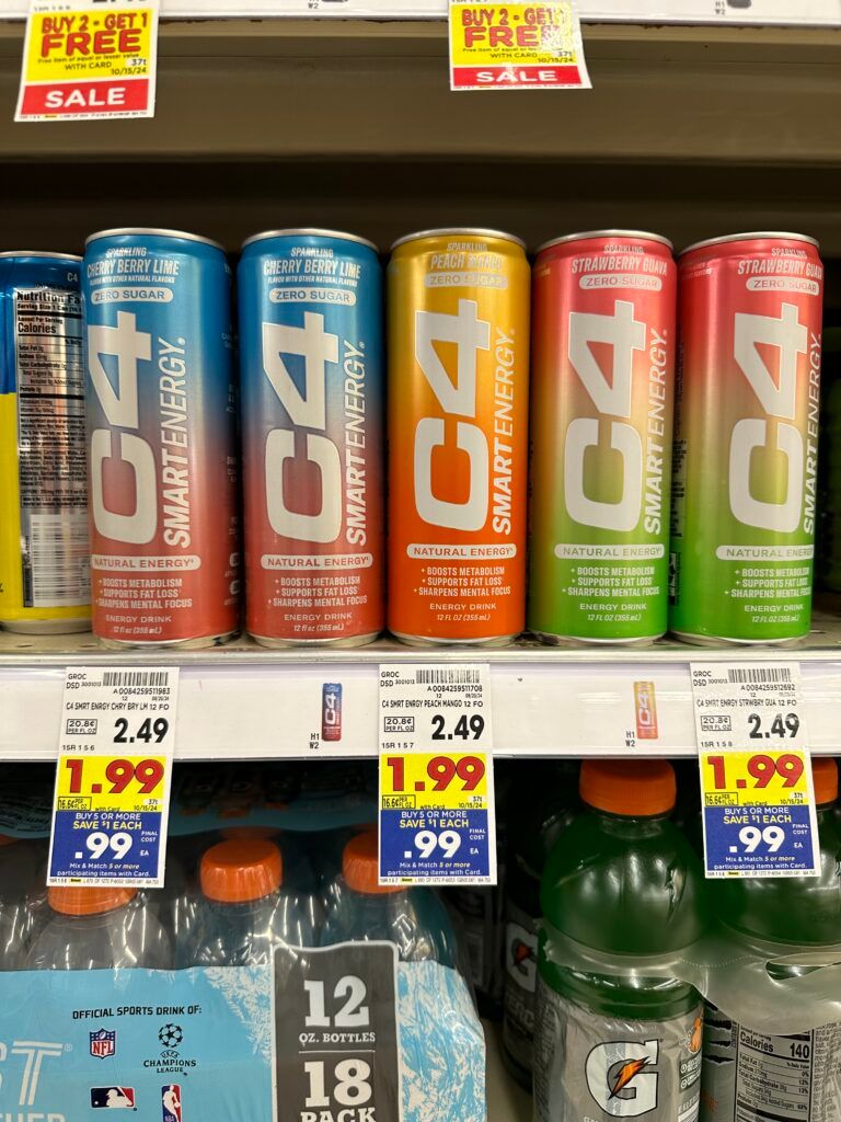 c4 energy drink kroger shelf image