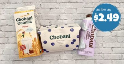 chobani oatmilk, creamer and yogurt kroger krazy