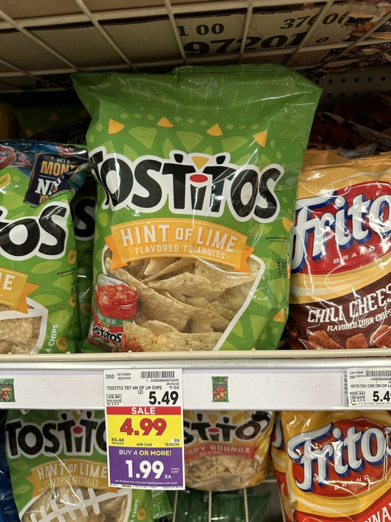 doritos, tostitos, cheetos and lays kroger shelf image' (1)