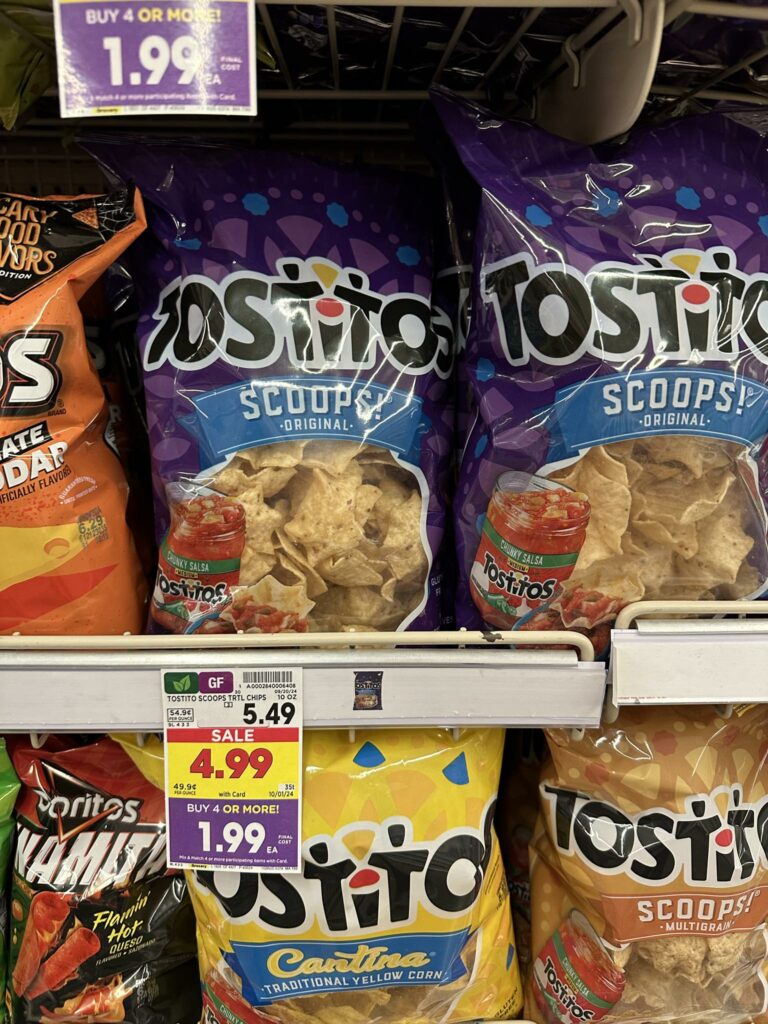 doritos, tostitos, cheetos and lays kroger shelf image' (1)