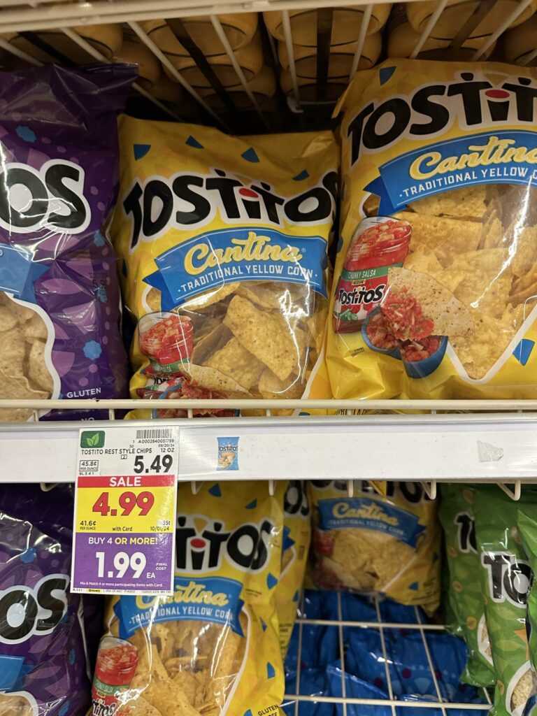 doritos, tostitos, cheetos and lays kroger shelf image' (1)