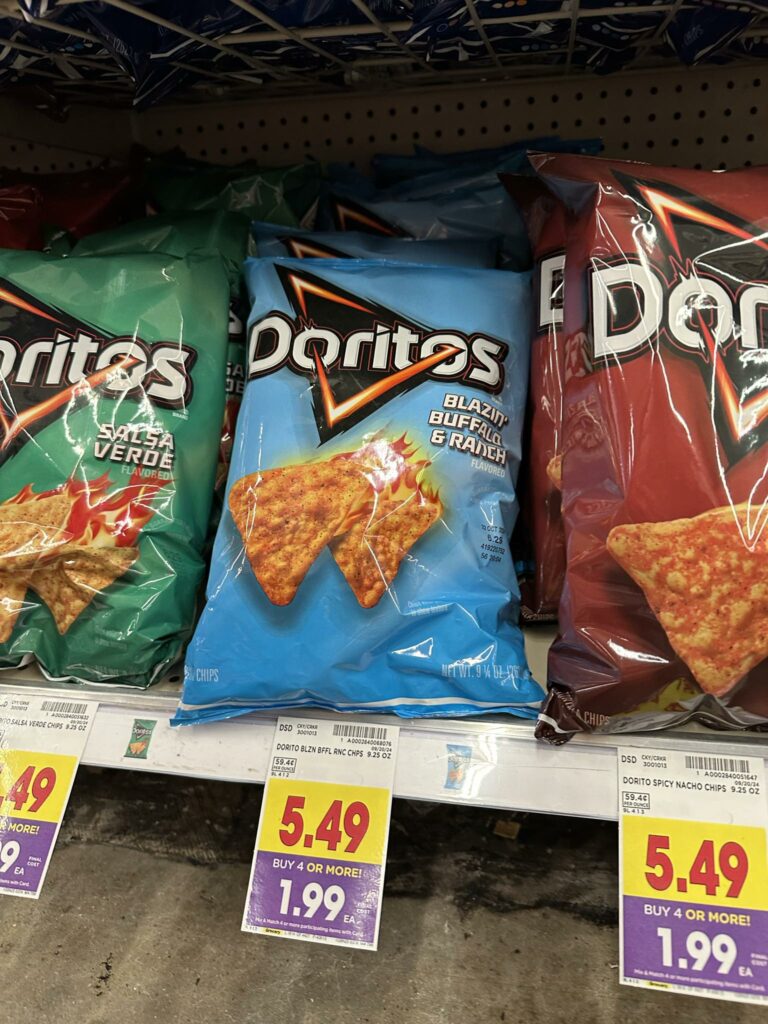 doritos, tostitos, cheetos and lays kroger shelf image' (1)