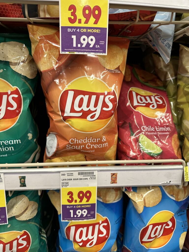 doritos, tostitos, cheetos and lays kroger shelf image' (1)