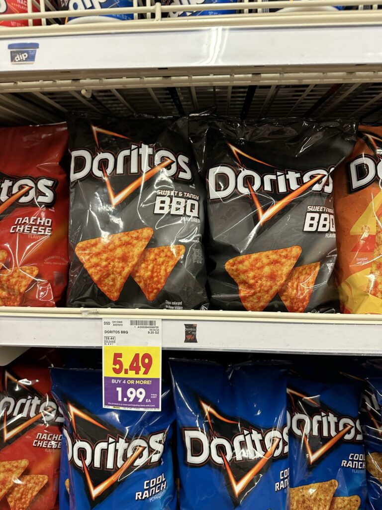 doritos, tostitos, cheetos and lays kroger shelf image' (1)