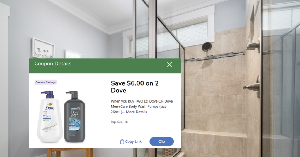 dove body wash kroger digital coupon