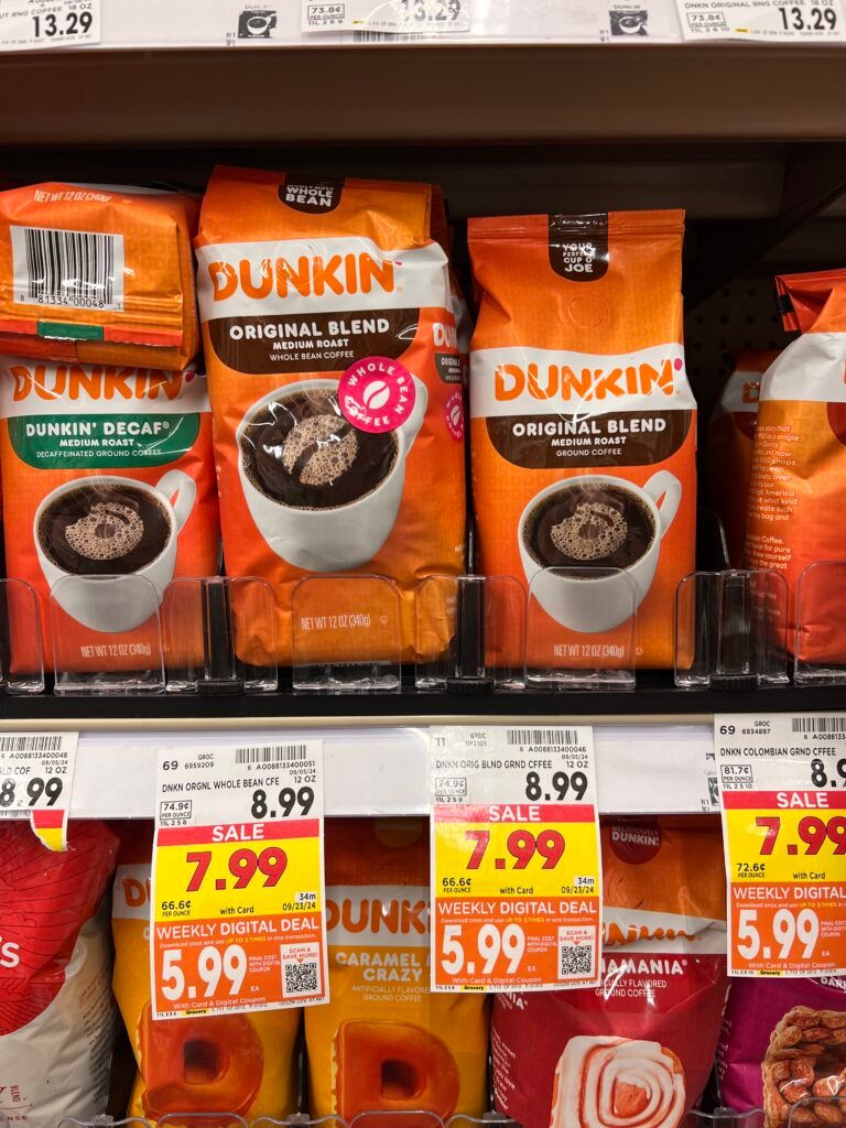 dunkin coffee kroger shelf image (1)