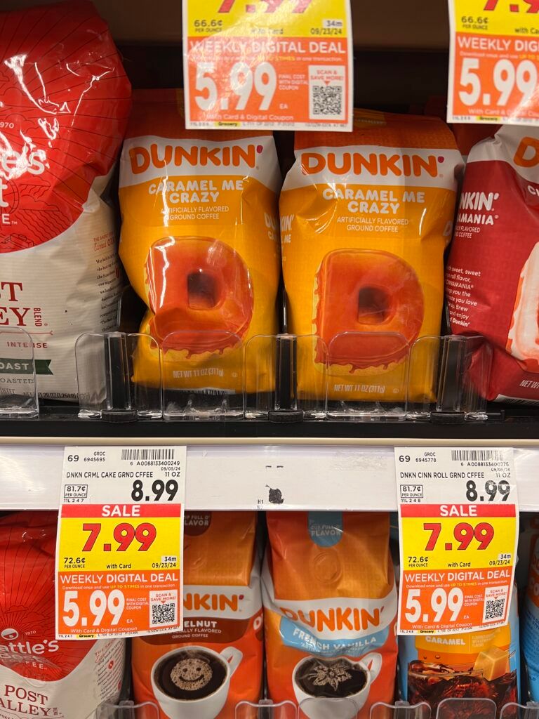 dunkin coffee kroger shelf image (1)